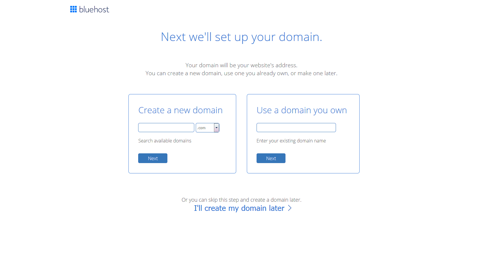 Bluehost-Domain-name