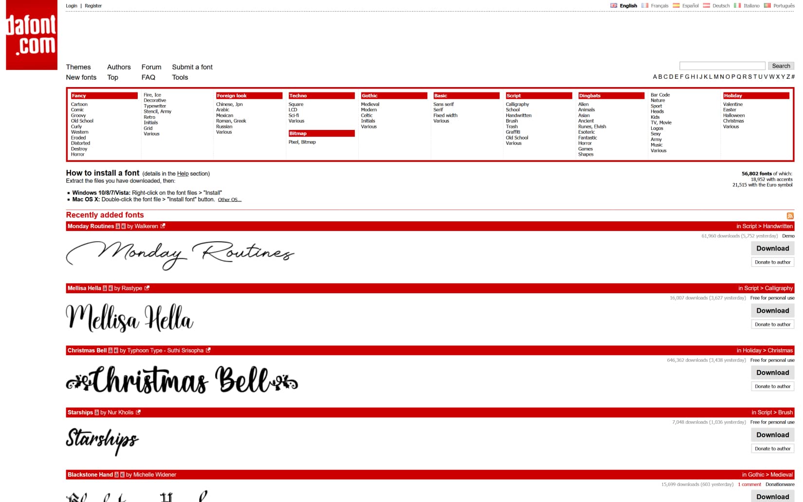 Best Resources to Download Free Fonts in 2021 - DaFont