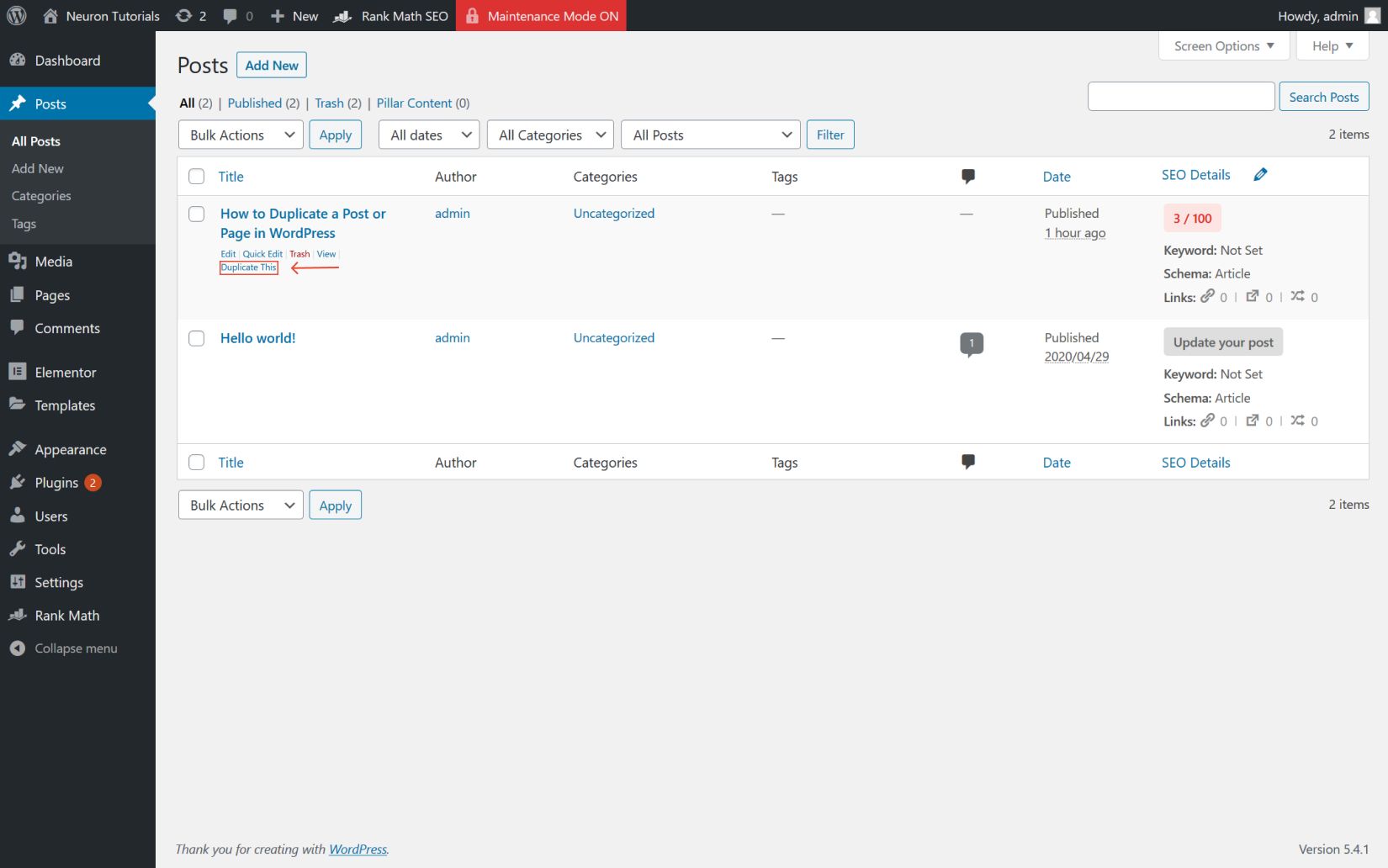 How to Duplicate a Post or Page in WordPress