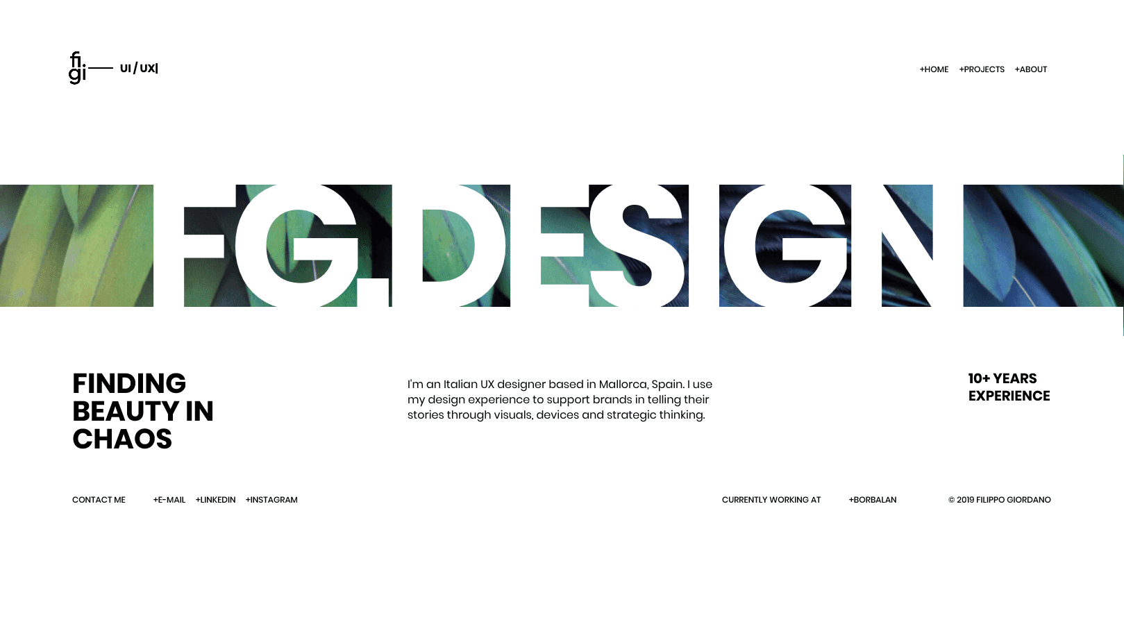 beautiful animated hero made with Bifrost