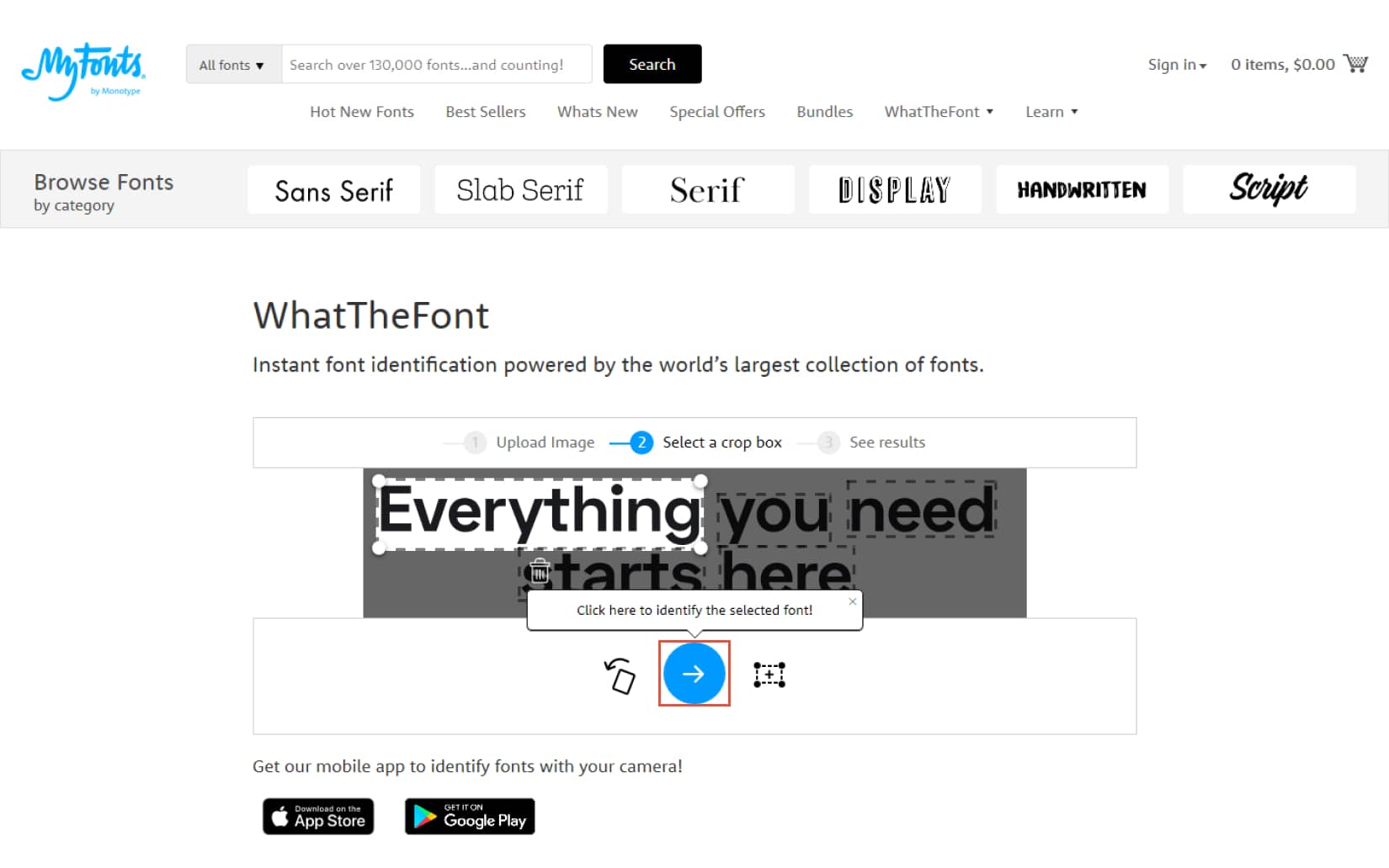 How to find a font with WhatTheFont
