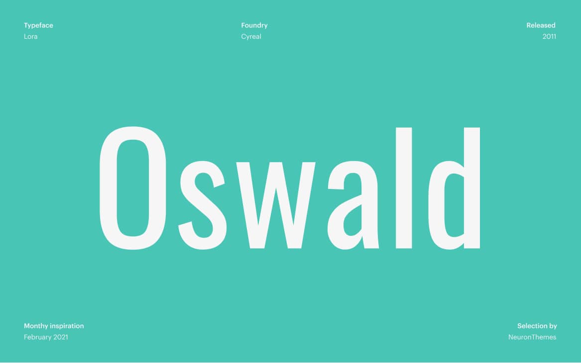 Oswald Fonts on Adobe Fonts to download for free