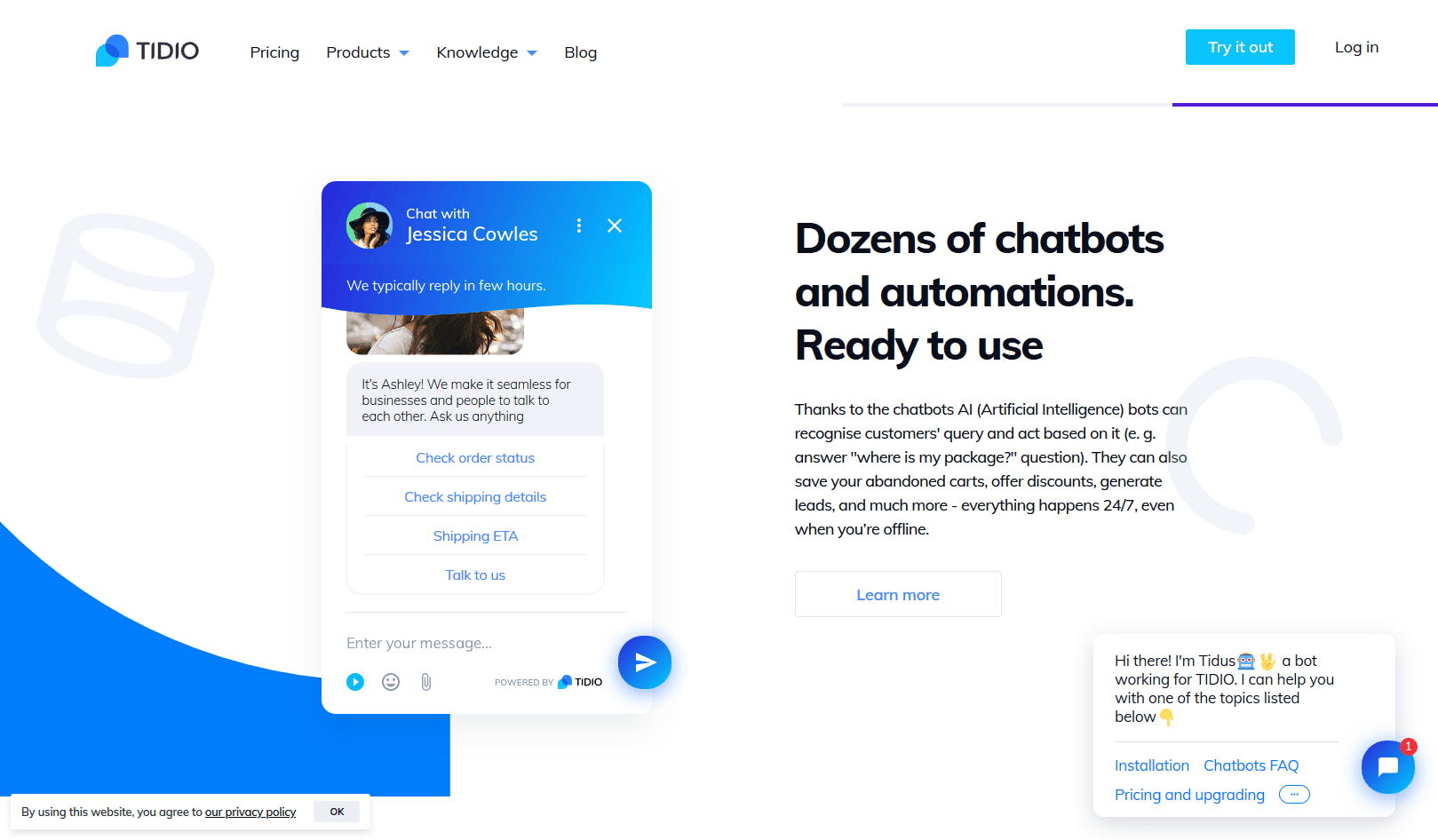 TIDIO LIVE CHAT compressor