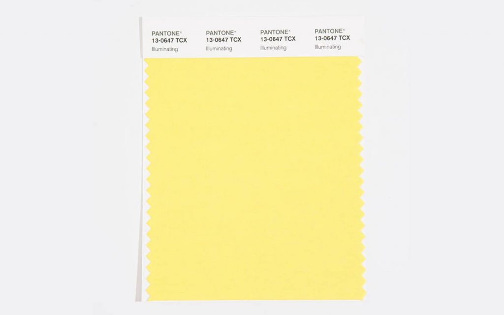 Illuminating Yellow Pantone Color of the Year 2026
