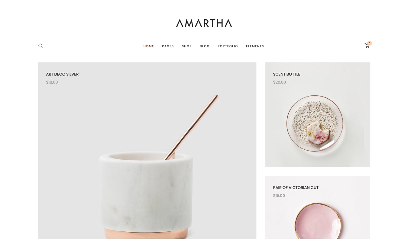 Amartha WooCommerce WordPress theme for online stores