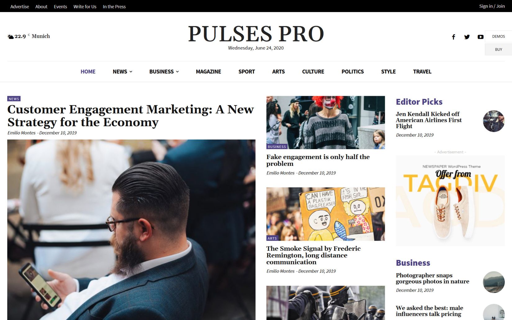 Best Blog and Magazine WordPress Themes