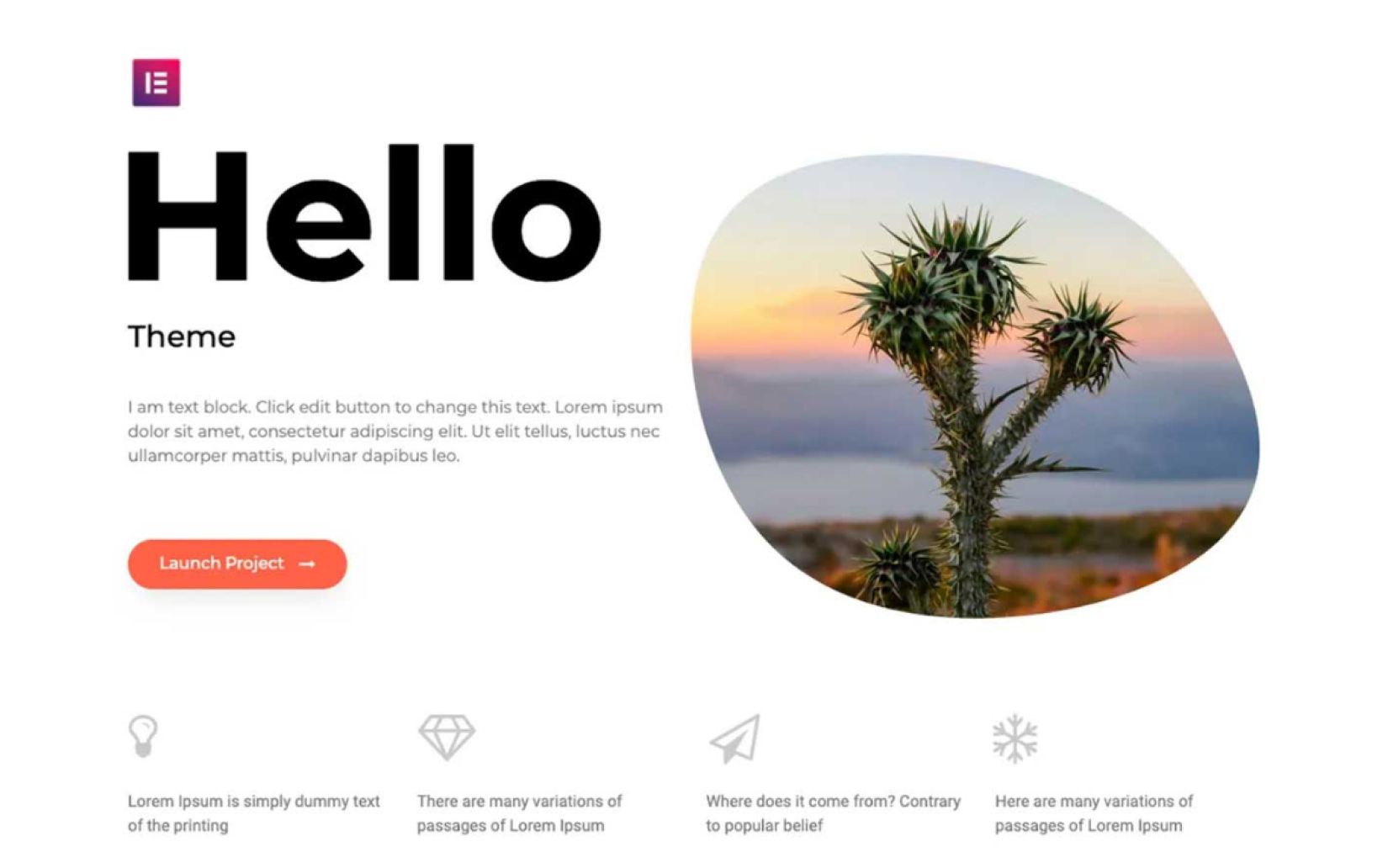 Best Free themes fort WordPress Hello Theme