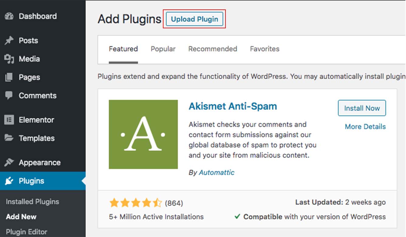 how to upload plugin