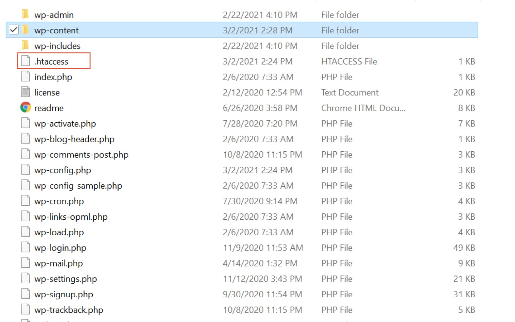how to access the htaccess file via cPanel File Manager