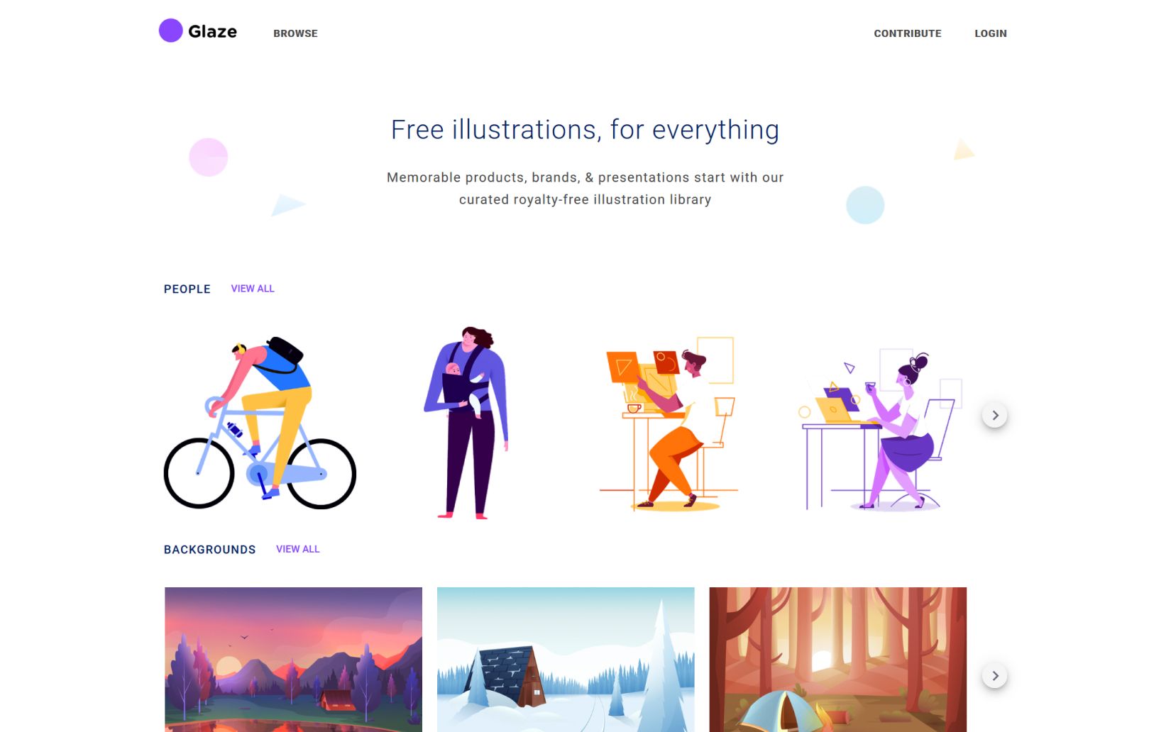 glaze website source for illustrations