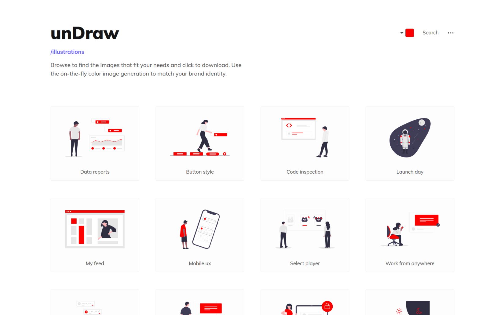best websites to download illustrations unDraw
