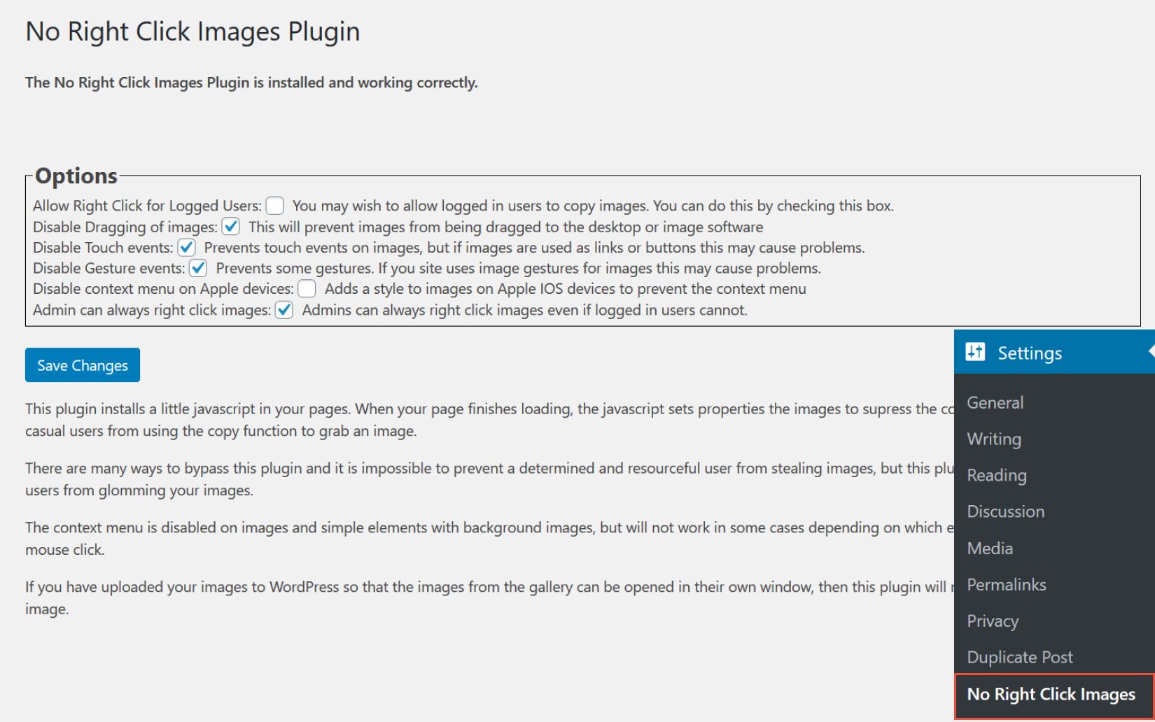 right click disable plugin compressor