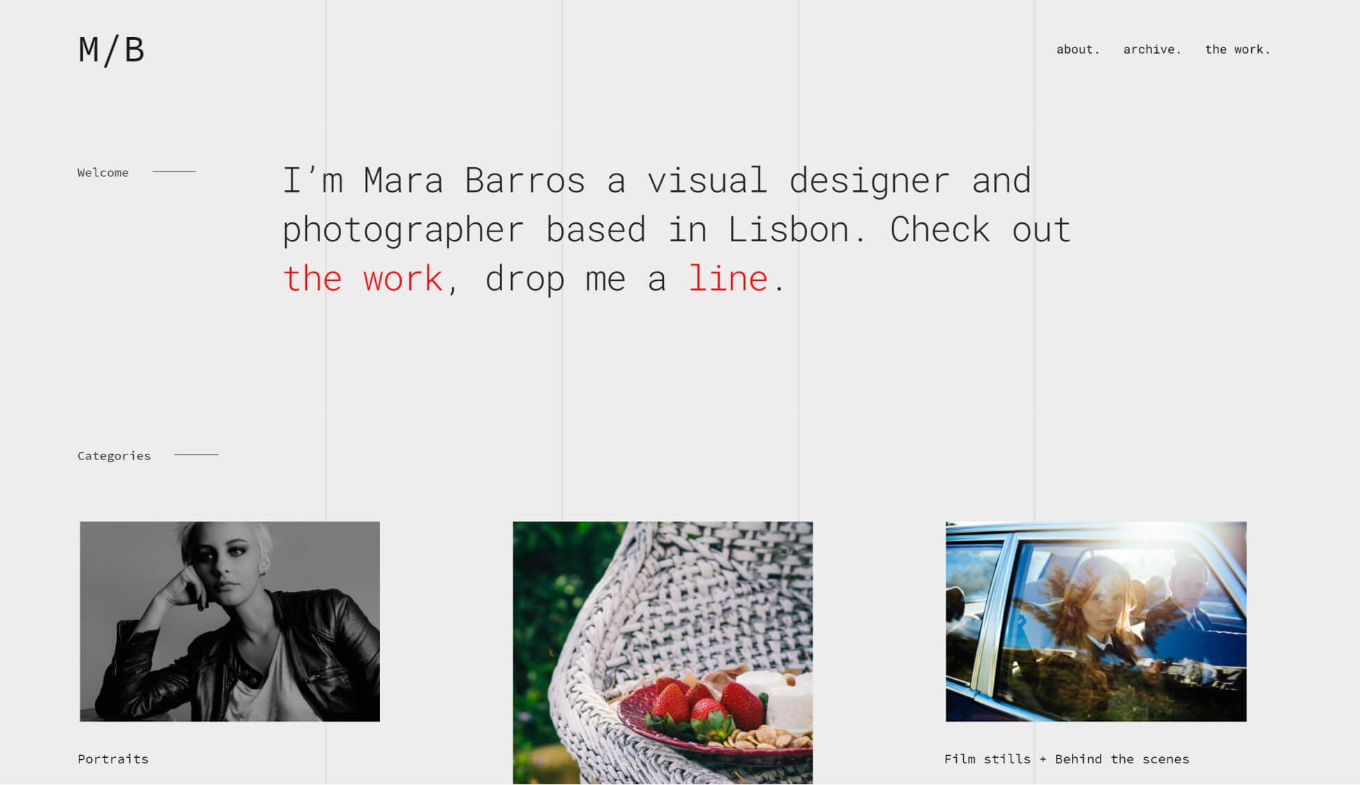 Stunning photography portfolio made with Neuron WordPress builder
